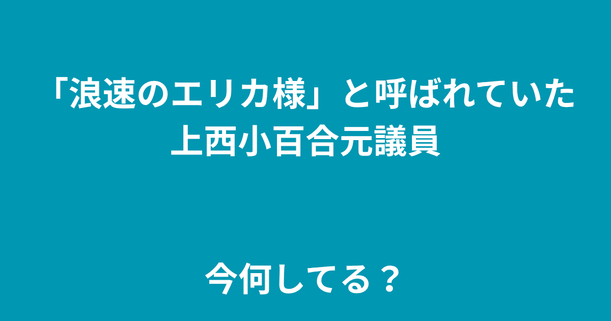 上西小百合