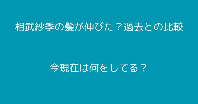 相武紗季
